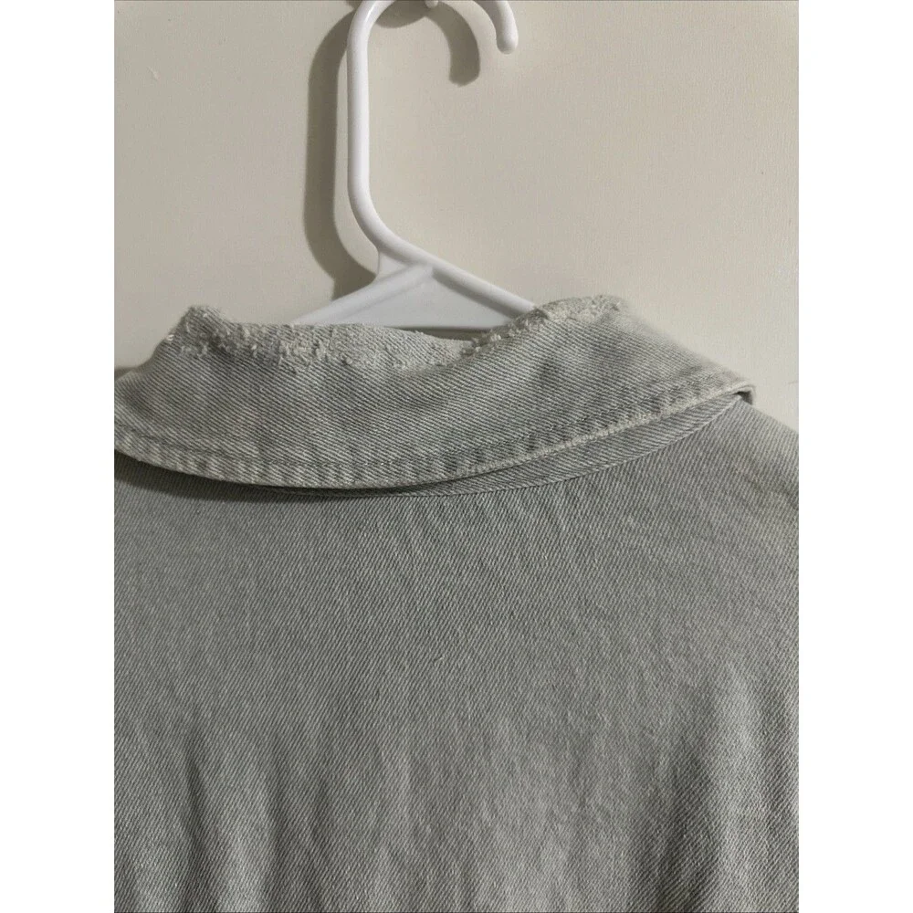 Free People XS/S Lakeside Denim Jacket We The Free Knit - Picture 8 of 15